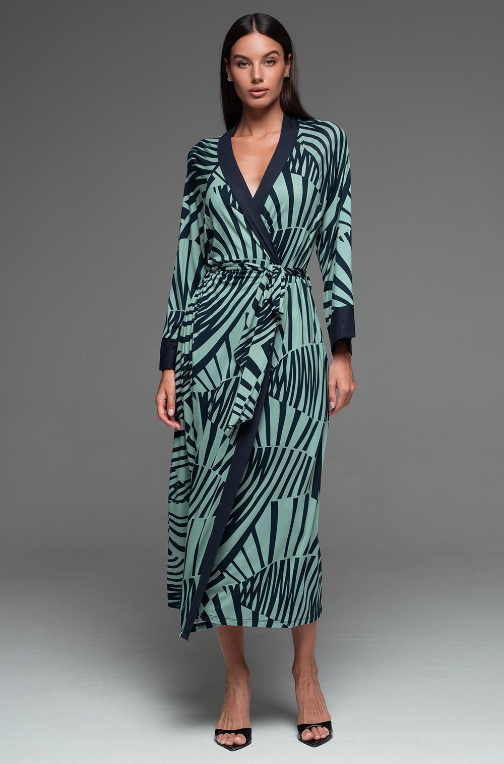 Длинный запашной халат Mia-Amore 5209 "Courtney"