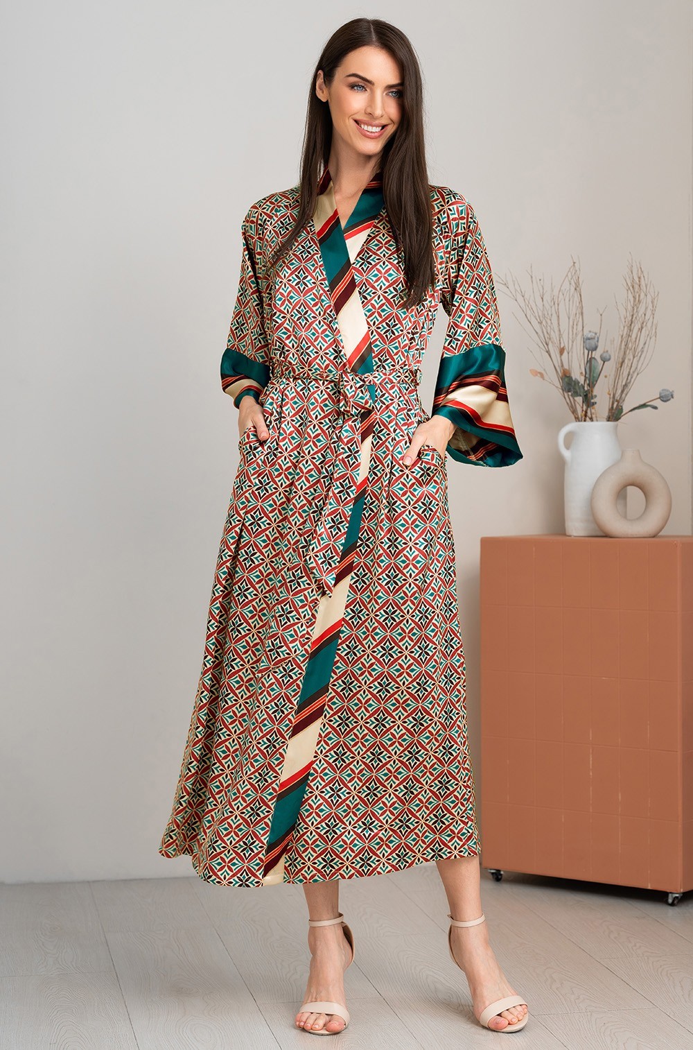 Длинный запашной халат Mia-Amore 4339 "Brianna"