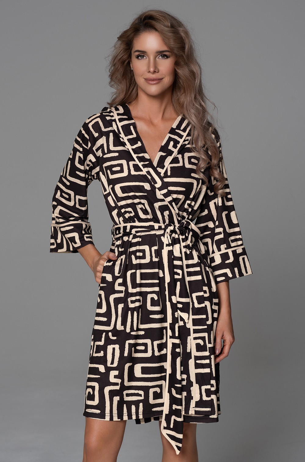 Короткий запашной халат Mia-Amore 5593 "Nola"