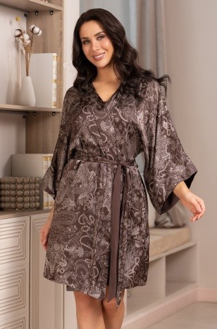 Короткий запашной халат Mia-Amore 4883 "Demi"