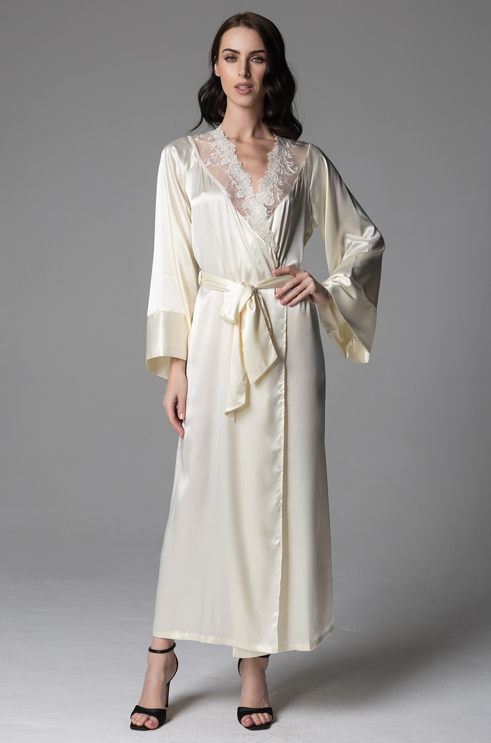 Длинный запашной халат Mia-Amore 4829 "Anabella"