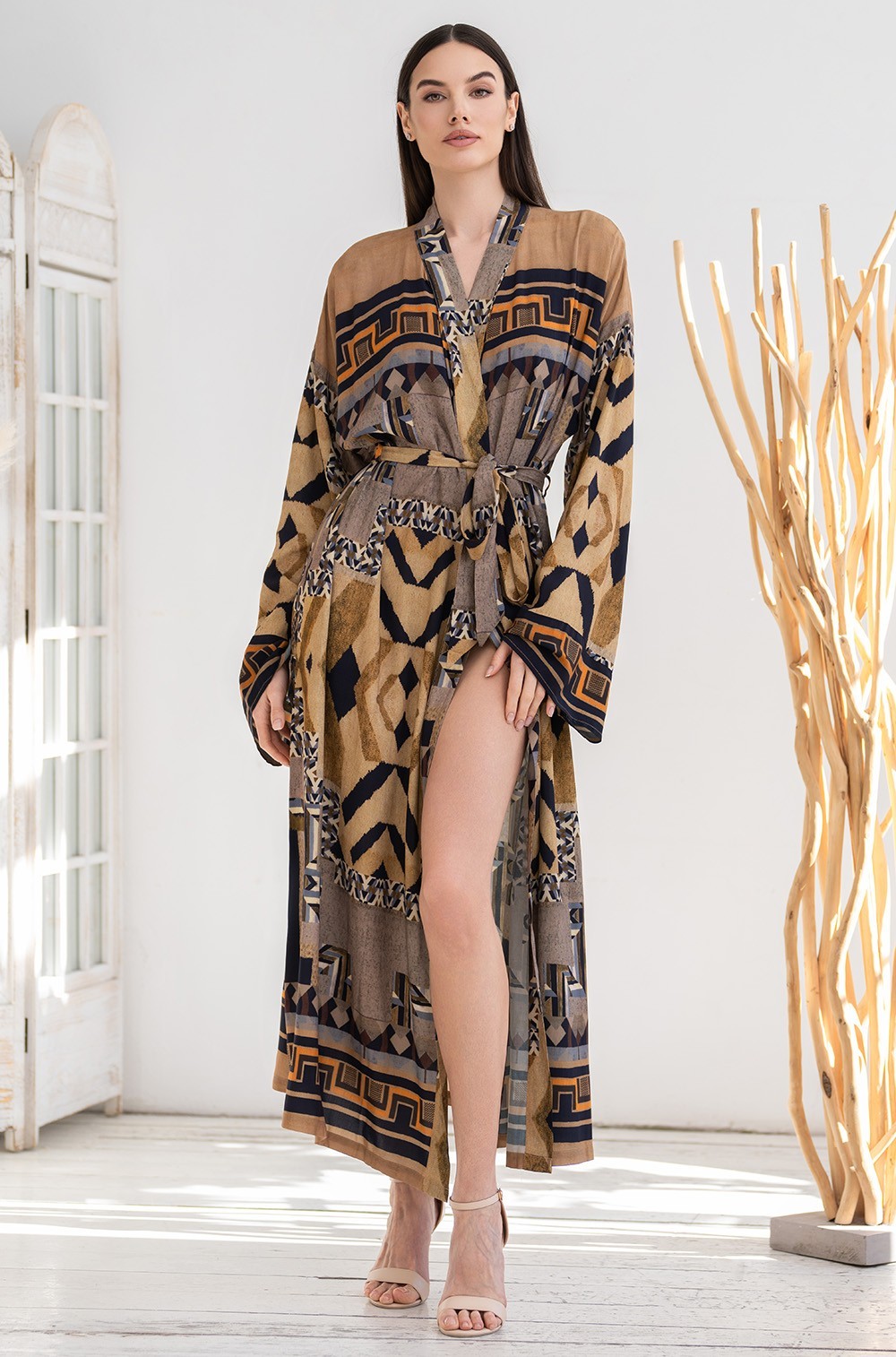 Длинный запашной халат Mia-Amore 5289 "Martinika"