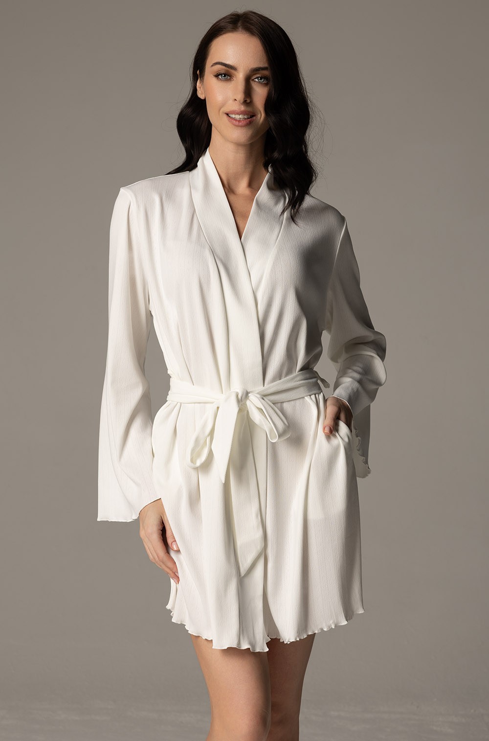 Короткий запашной халат Mia-Amore 5603 "Susan"