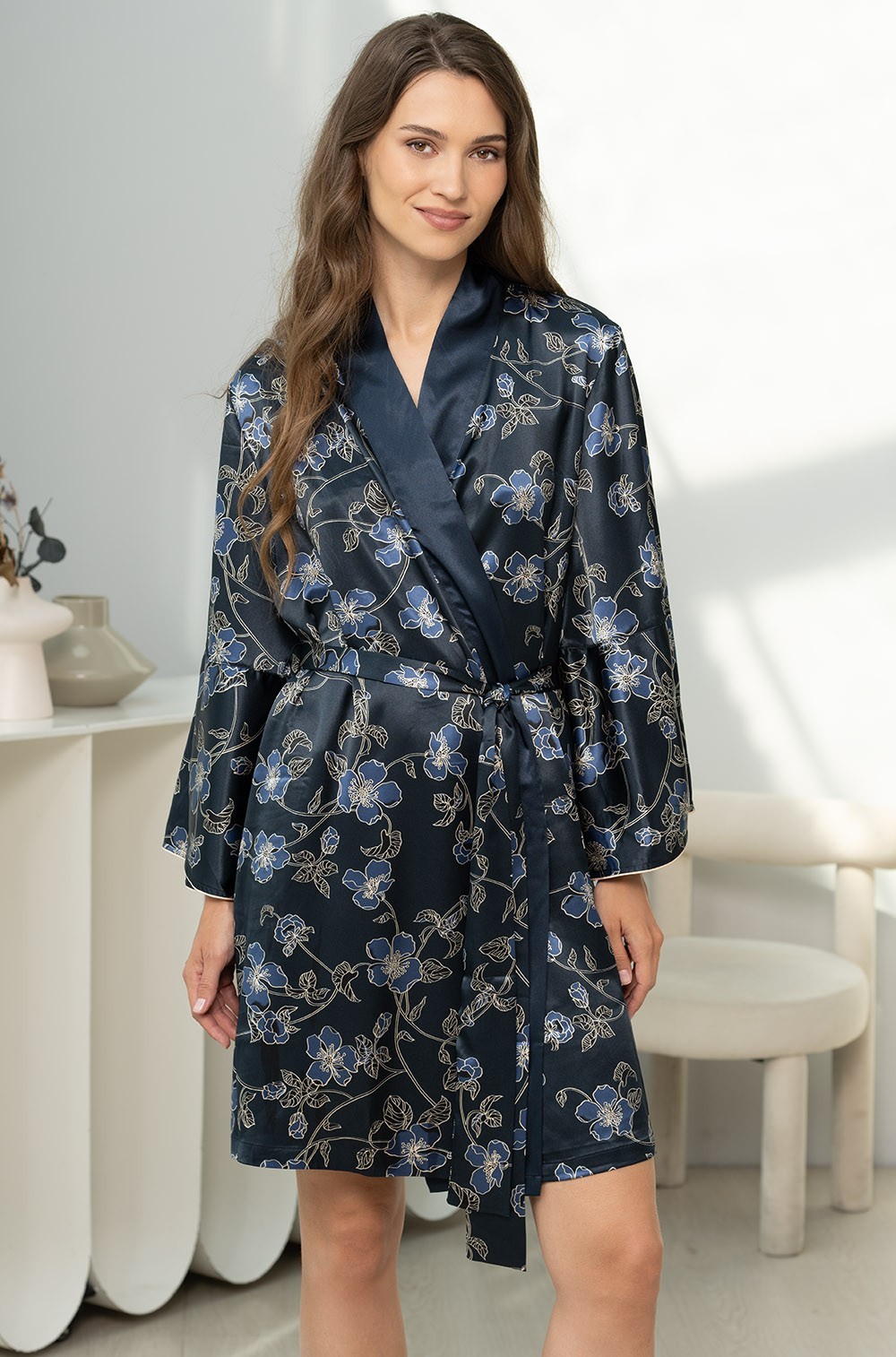 Короткий халат Mia-Amore 4373 "Roxolana"