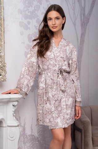 Короткий запашной халат Mia-Amore 6013 "Arden"