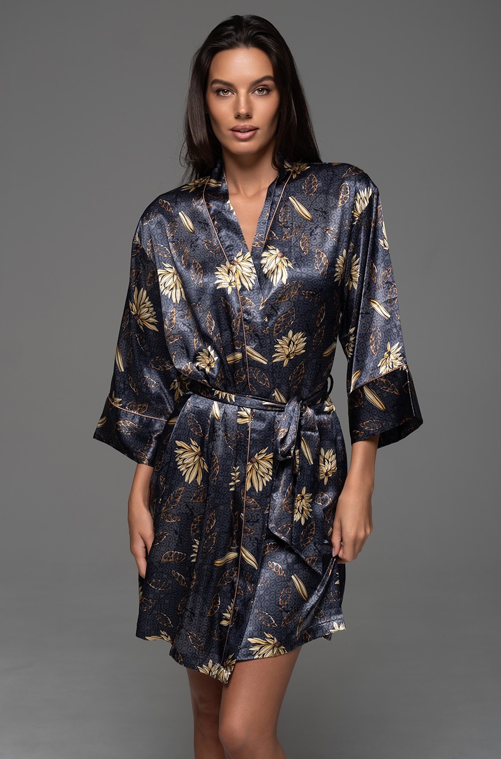 Короткий халат Mia-Amore 4693 "Marygold"