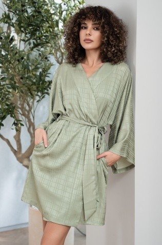 Короткий запашной халат Mia-Amore 9073 "Toscana"