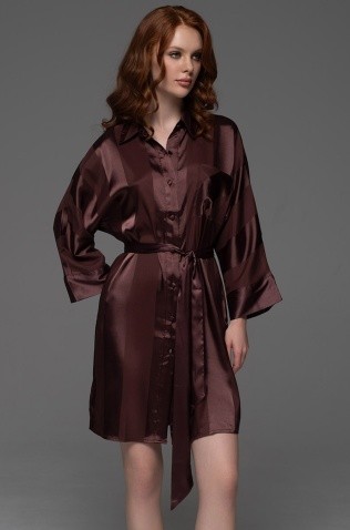 Халат свободного силуэта с застежкой на пуговицы Mia-Amore 7547 "Ilona"