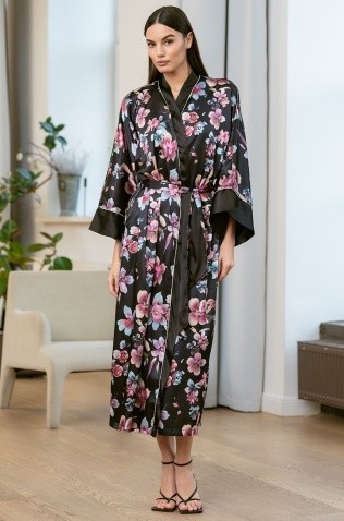 Длинный халат кимоно Mia-Amore 4079 "Alicia"