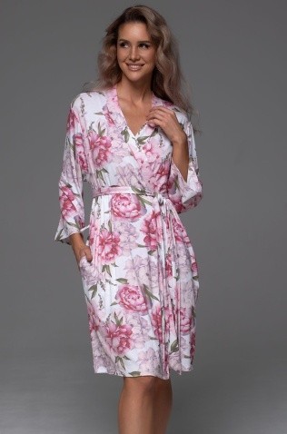 Короткий запашной халат Mia-Amore 5553 "Abbey"