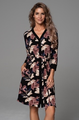 Короткий халат на пуговицах Mia-Amore 5578 "Daiana"