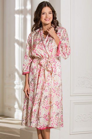 Длинный халат - кимоно Mia Sofia оптом 9819 "Melany" одежда от производителя