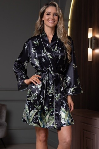 Короткий запашной халат Mia-Amore 4553 "Lurdes"