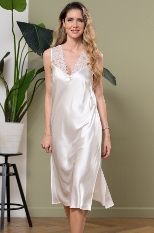 Элегантная длинная сорочка сорочка Mia-Amore 3558 "White Swan"