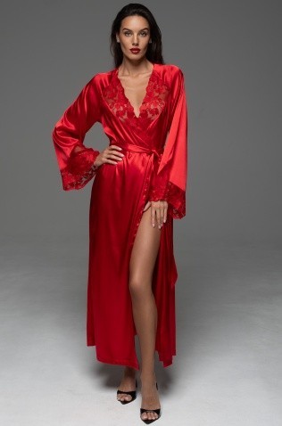 Длинный элегантный пеньюар Mia-Amore 4749 "Merlot"