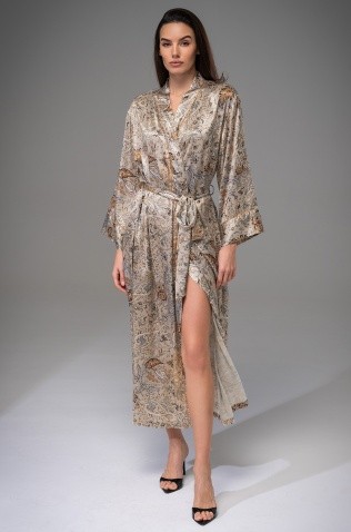 Длинный запашной халат Mia-Amore 4499 "Livia" 