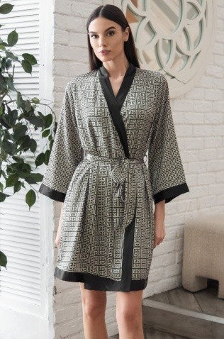 Короткий халат кимоно Mia-Amore 4083 "Jadore"