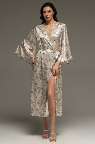 Длинный запашной халат Mia-Amore 4589 "Eilin"
