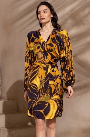 Короткое запашное платье Mia-Amore 4543 "Marcela"