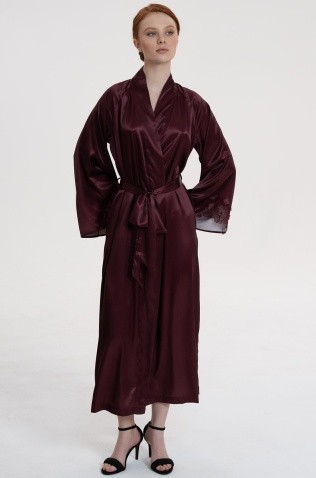 Длинный запашной халат Mia-Amore 4599v "Lilirose"