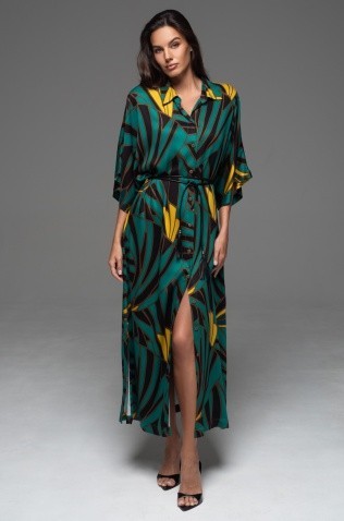 Длинная рубашка свободного силуэта Mia-Amore 5539 "Malachite"