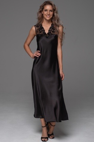 Длинная сорочка на широких бретелях Mia-Amore 4747 "Merlot"