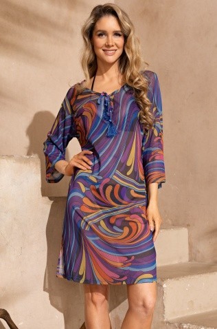 Короткая пляжная туника Mia-Amore 2294 "Costa Riсa"