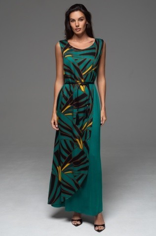 Длинный сарафан Mia-Amore 5538 "Malachite"