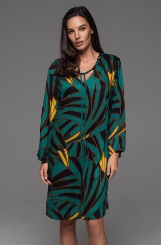 Короткая туника свободного силуэта Mia-Amore 5533 "Malachite"